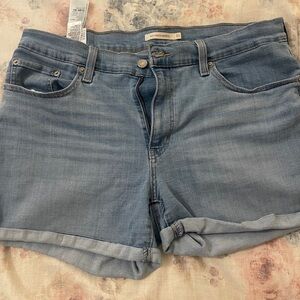 Levi's Light Blue Jean Shorts